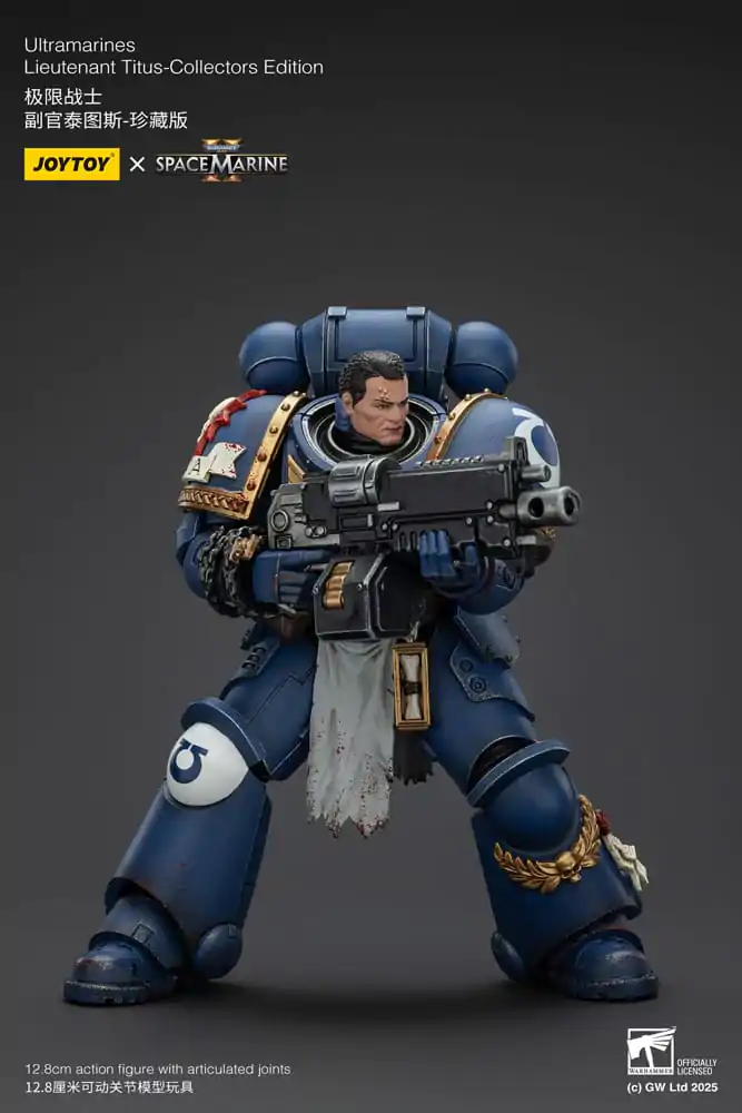Warhammer 40,000: Space Marine 2 Figurină de Acțiune Ultramarines Lieutenant Titus Collectors Edition 13 cm poza produsului