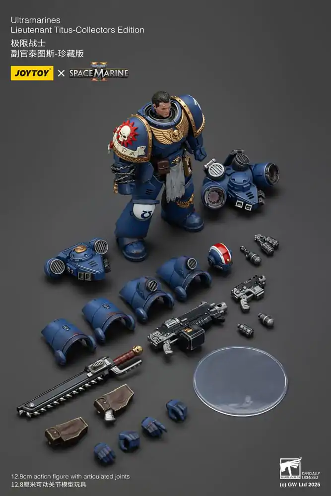 Warhammer 40,000: Space Marine 2 Figurină de Acțiune Ultramarines Lieutenant Titus Collectors Edition 13 cm poza produsului