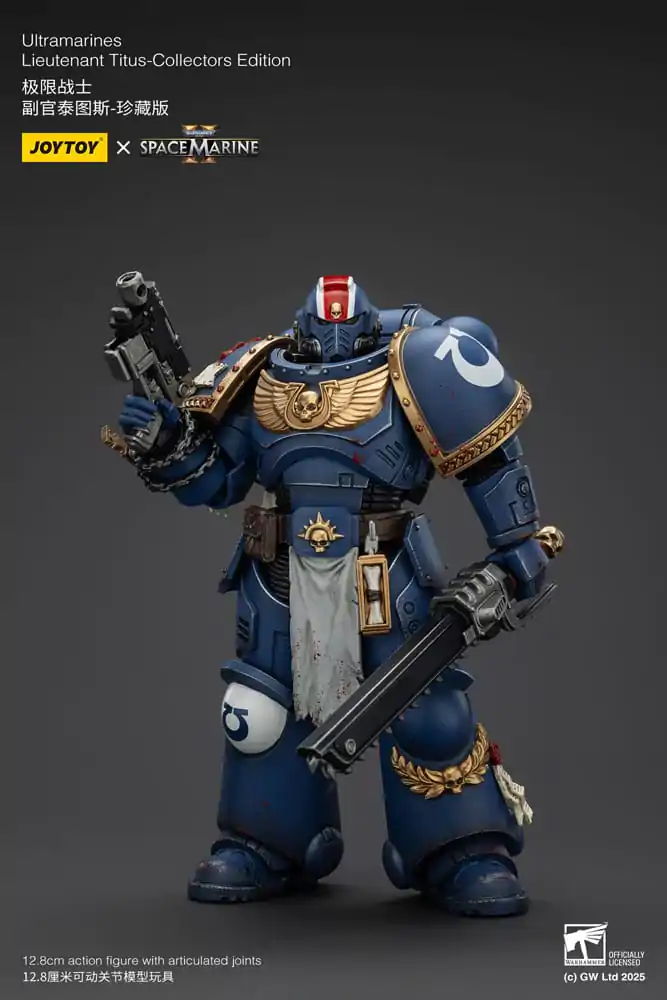 Warhammer 40,000: Space Marine 2 Figurină de Acțiune Ultramarines Lieutenant Titus Collectors Edition 13 cm poza produsului