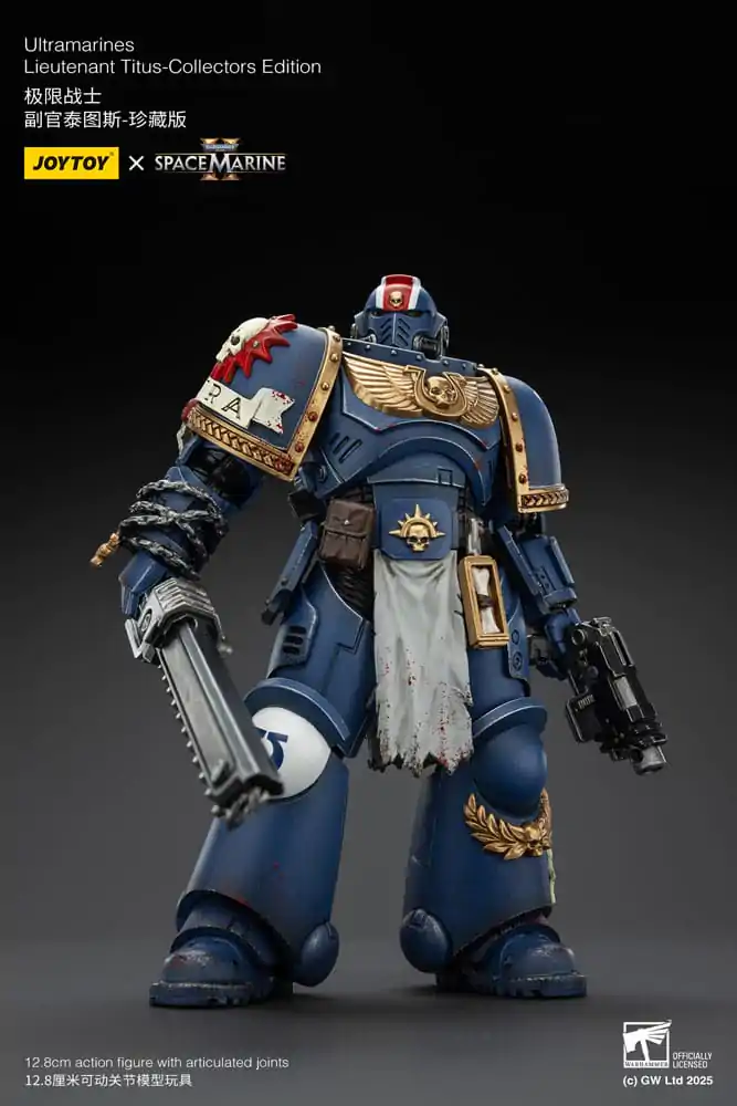 Warhammer 40,000: Space Marine 2 Figurină de Acțiune Ultramarines Lieutenant Titus Collectors Edition 13 cm poza produsului