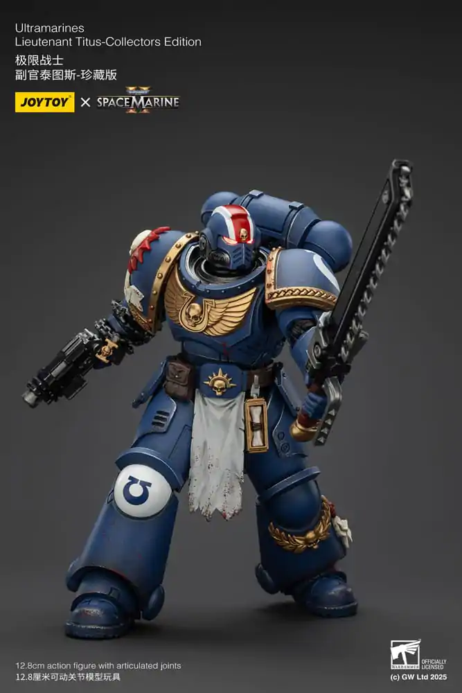 Warhammer 40,000: Space Marine 2 Figurină de Acțiune Ultramarines Lieutenant Titus Collectors Edition 13 cm poza produsului