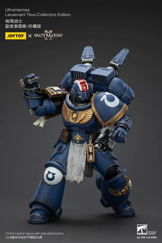 Warhammer 40,000: Space Marine 2 Figurină de Acțiune Ultramarines Lieutenant Titus Collectors Edition 13 cm poza produsului