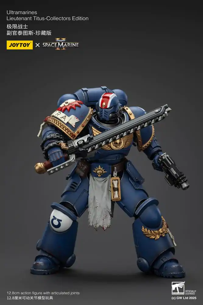 Warhammer 40,000: Space Marine 2 Figurină de Acțiune Ultramarines Lieutenant Titus Collectors Edition 13 cm poza produsului
