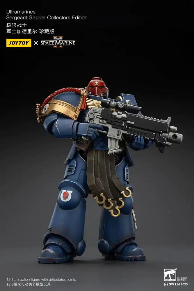 Figurină de acțiune Warhammer 40,000: Space Marine 2 Ultramarines Sergeant Gadriel Collectors Edition 13 cm poza produsului