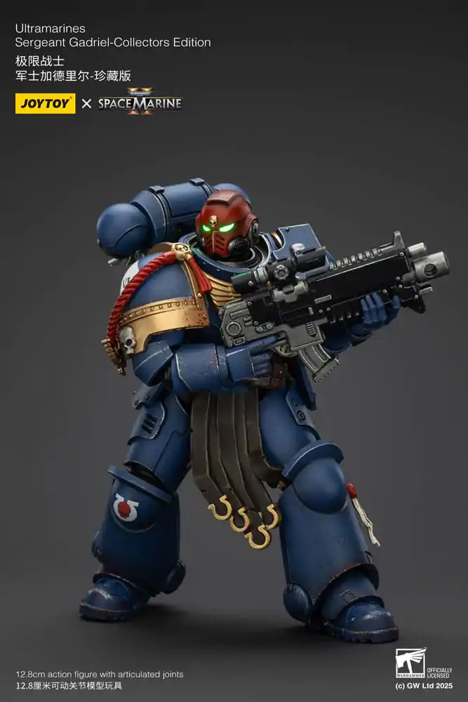 Figurină de acțiune Warhammer 40,000: Space Marine 2 Ultramarines Sergeant Gadriel Collectors Edition 13 cm poza produsului