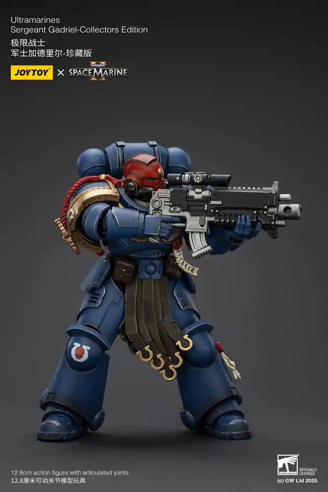Figurină de acțiune Warhammer 40,000: Space Marine 2 Ultramarines Sergeant Gadriel Collectors Edition 13 cm poza produsului