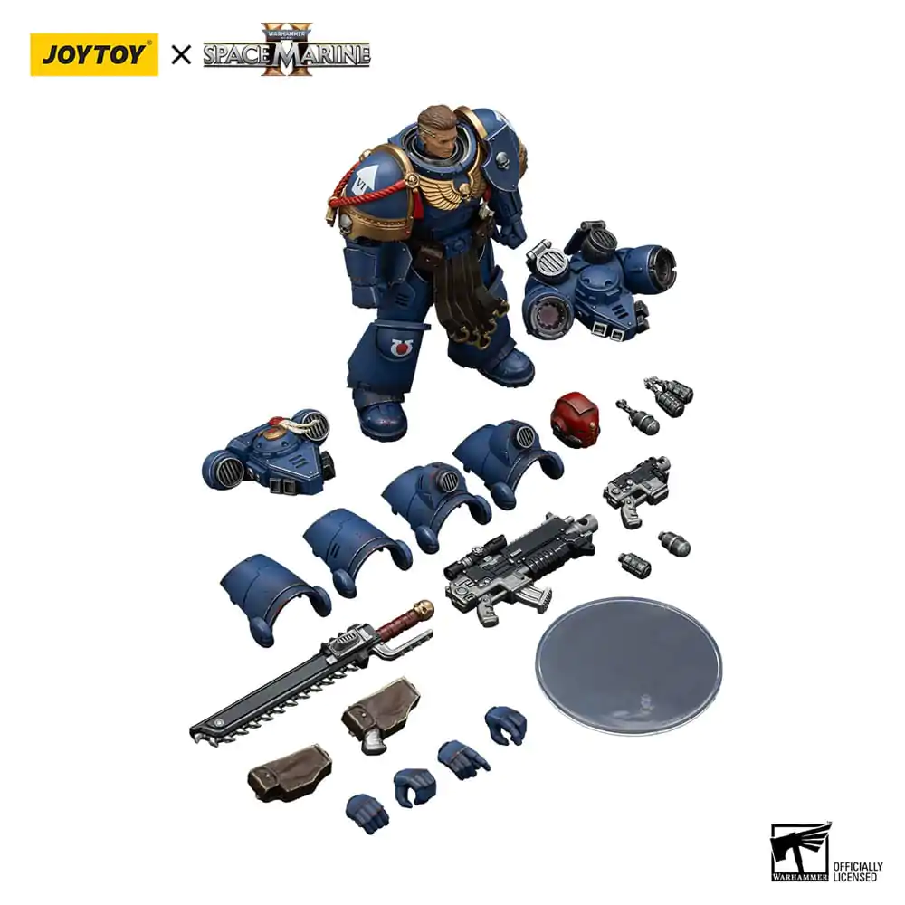 Figurină de acțiune Warhammer 40,000: Space Marine 2 Ultramarines Sergeant Gadriel Collectors Edition 13 cm poza produsului