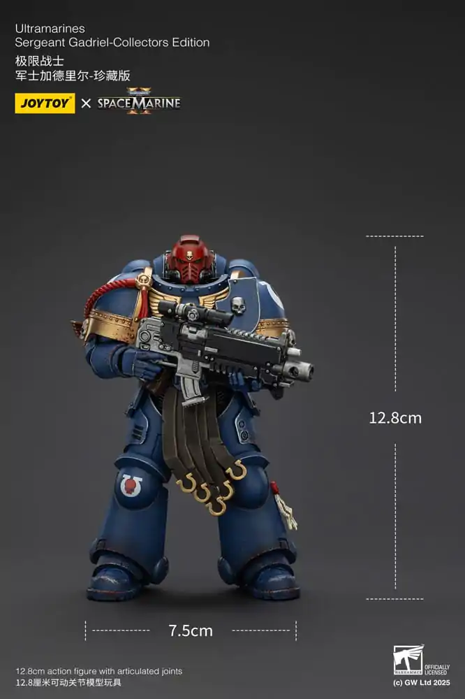 Figurină de acțiune Warhammer 40,000: Space Marine 2 Ultramarines Sergeant Gadriel Collectors Edition 13 cm poza produsului