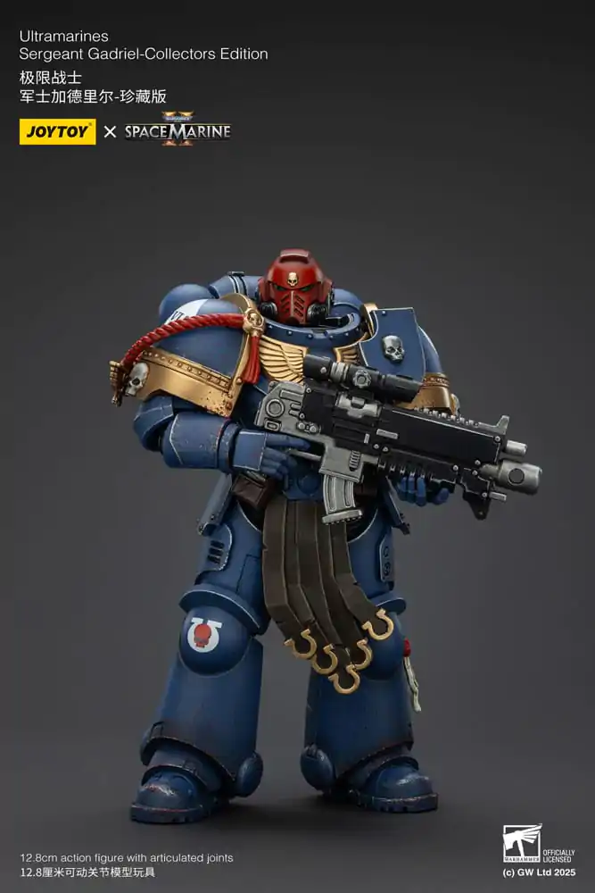 Figurină de acțiune Warhammer 40,000: Space Marine 2 Ultramarines Sergeant Gadriel Collectors Edition 13 cm poza produsului