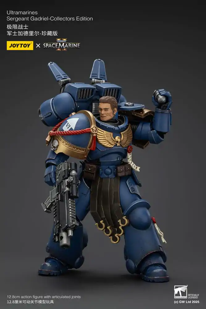 Figurină de acțiune Warhammer 40,000: Space Marine 2 Ultramarines Sergeant Gadriel Collectors Edition 13 cm poza produsului