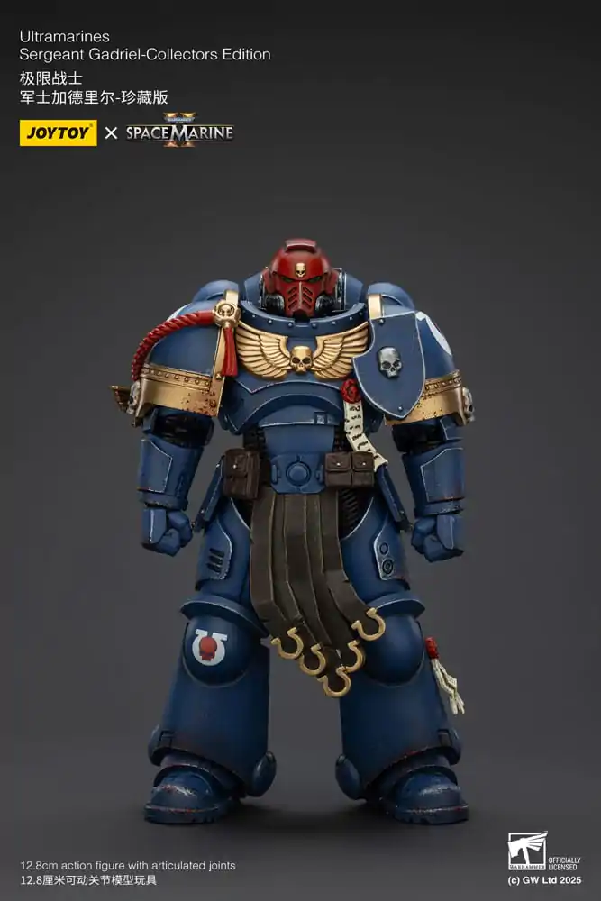 Figurină de acțiune Warhammer 40,000: Space Marine 2 Ultramarines Sergeant Gadriel Collectors Edition 13 cm poza produsului