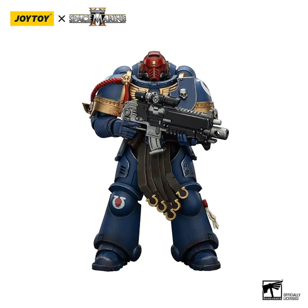 Figurină de acțiune Warhammer 40,000: Space Marine 2 Ultramarines Sergeant Gadriel Collectors Edition 13 cm poza produsului