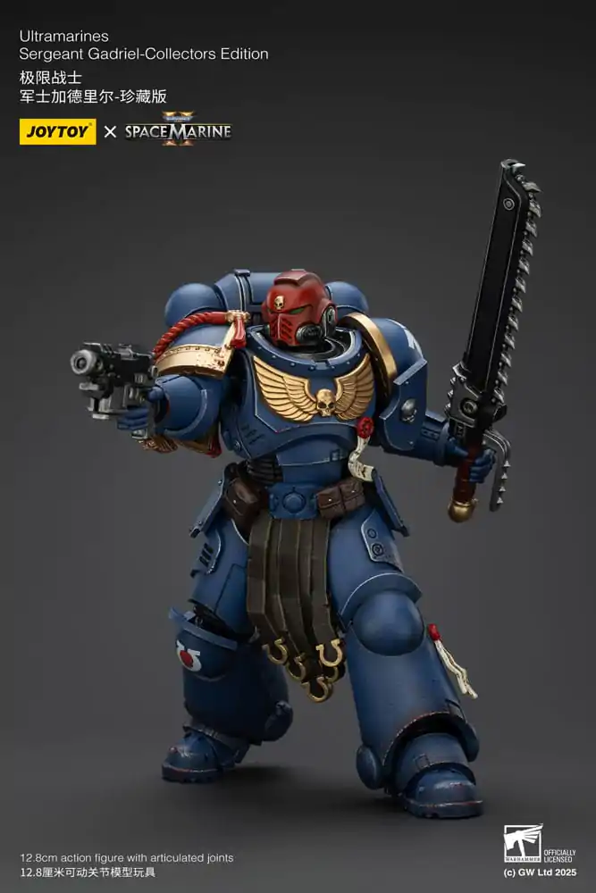 Figurină de acțiune Warhammer 40,000: Space Marine 2 Ultramarines Sergeant Gadriel Collectors Edition 13 cm poza produsului