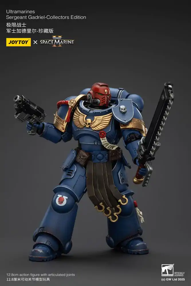 Figurină de acțiune Warhammer 40,000: Space Marine 2 Ultramarines Sergeant Gadriel Collectors Edition 13 cm poza produsului