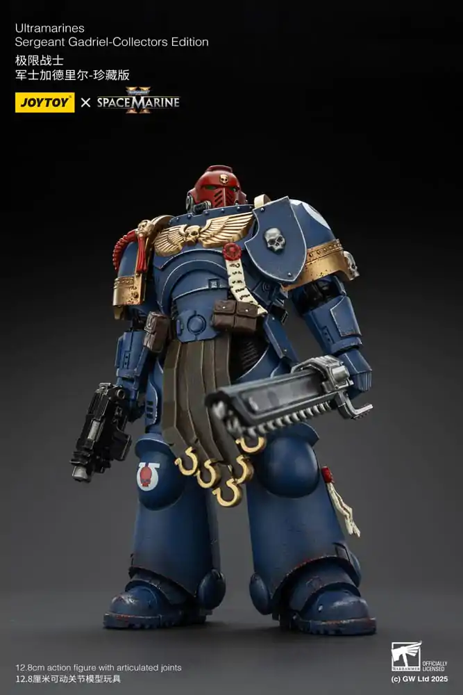 Figurină de acțiune Warhammer 40,000: Space Marine 2 Ultramarines Sergeant Gadriel Collectors Edition 13 cm poza produsului