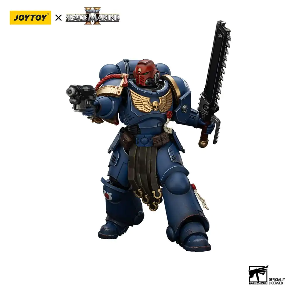 Figurină de acțiune Warhammer 40,000: Space Marine 2 Ultramarines Sergeant Gadriel Collectors Edition 13 cm poza produsului