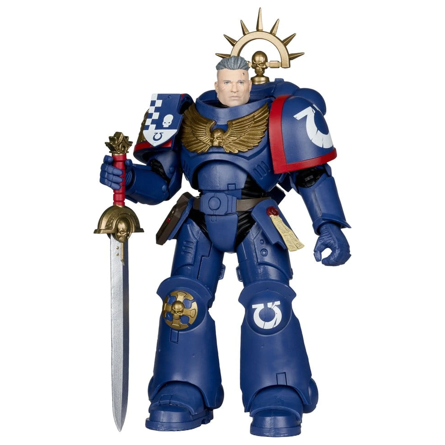 Warhammer 40,000 Total War Figurina de actiune 3rd Company Lieutenant (Ultramarines) 18 cm poza produsului