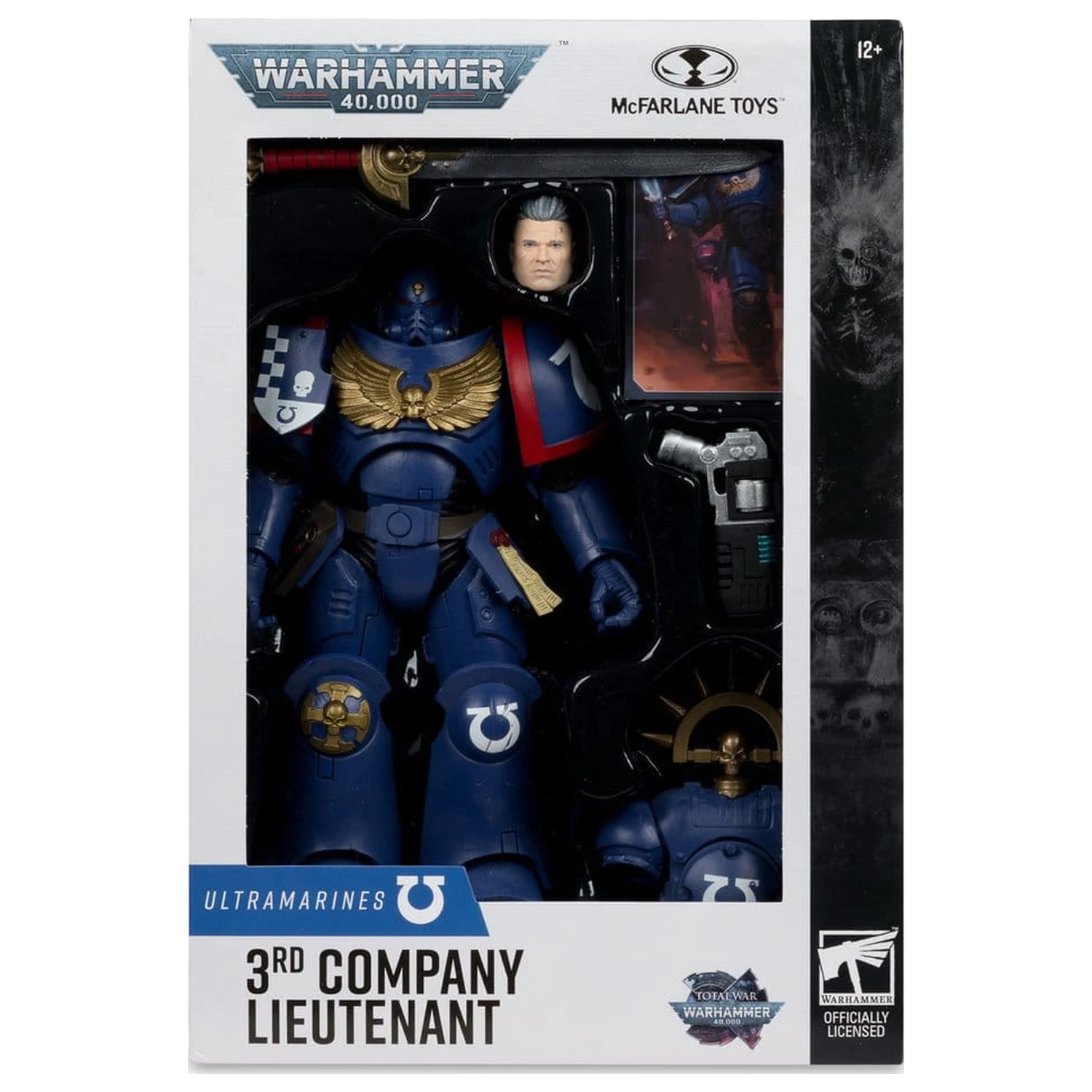 Warhammer 40,000 Total War Figurina de actiune 3rd Company Lieutenant (Ultramarines) 18 cm poza produsului