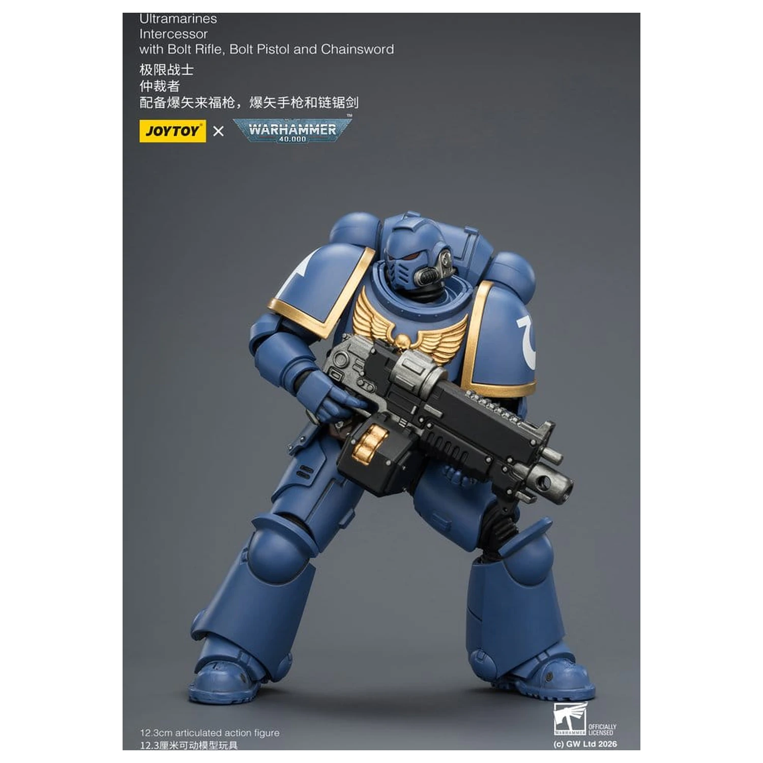 Warhammer 40,000 Action Figure Ultramarines Intercessor 12 cm poza produsului