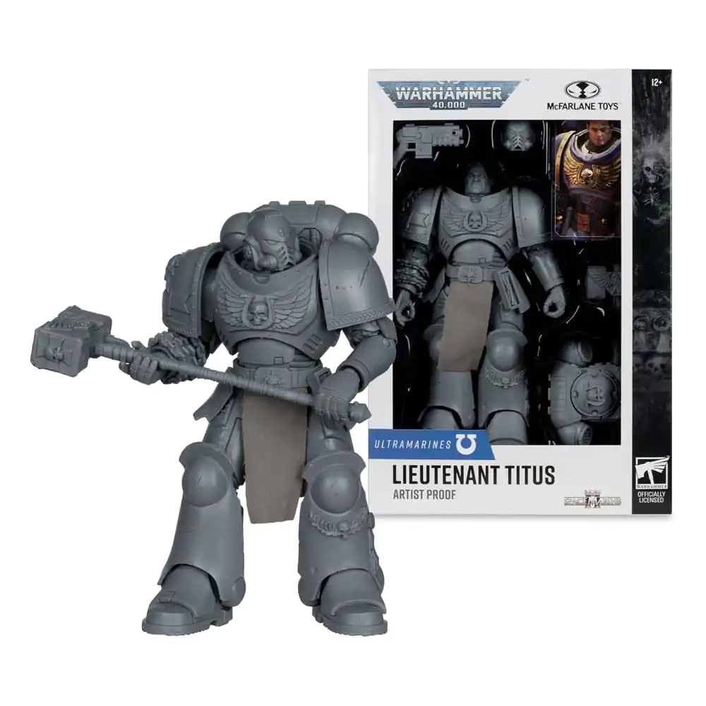 Warhammer 40,000 Figurina de acțiune Ultramarines: Lieutenant Titus (Artist Proof) 18 cm poza produsului