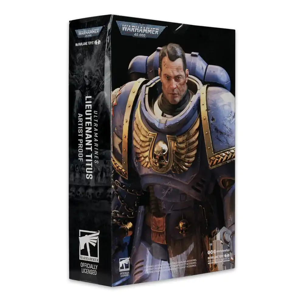 Warhammer 40,000 Figurina de acțiune Ultramarines: Lieutenant Titus (Artist Proof) 18 cm poza produsului