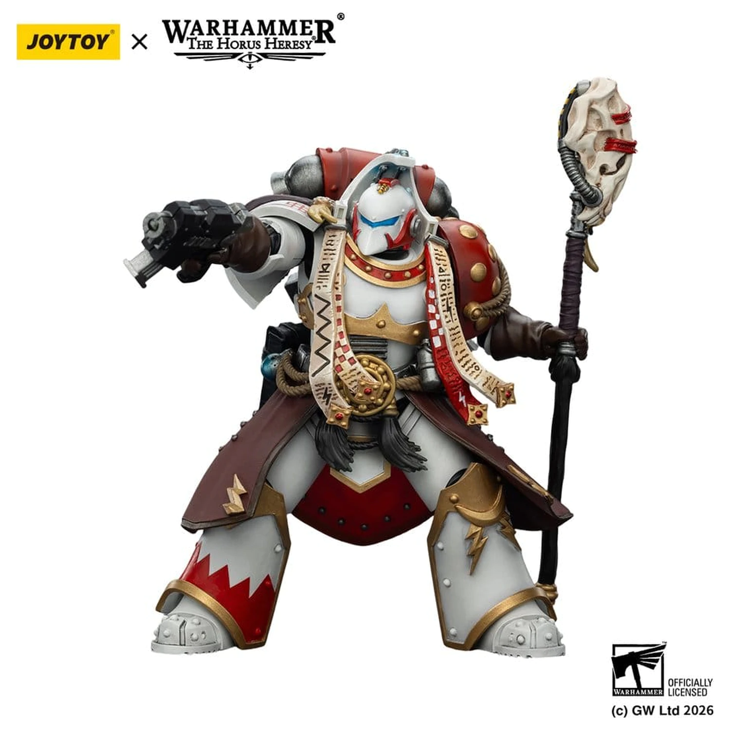 Warhammer 40,000 Figurina de actiune White Scars Stormseer Consul cu Force Staff si Bolt Pistol 12 cm poza produsului