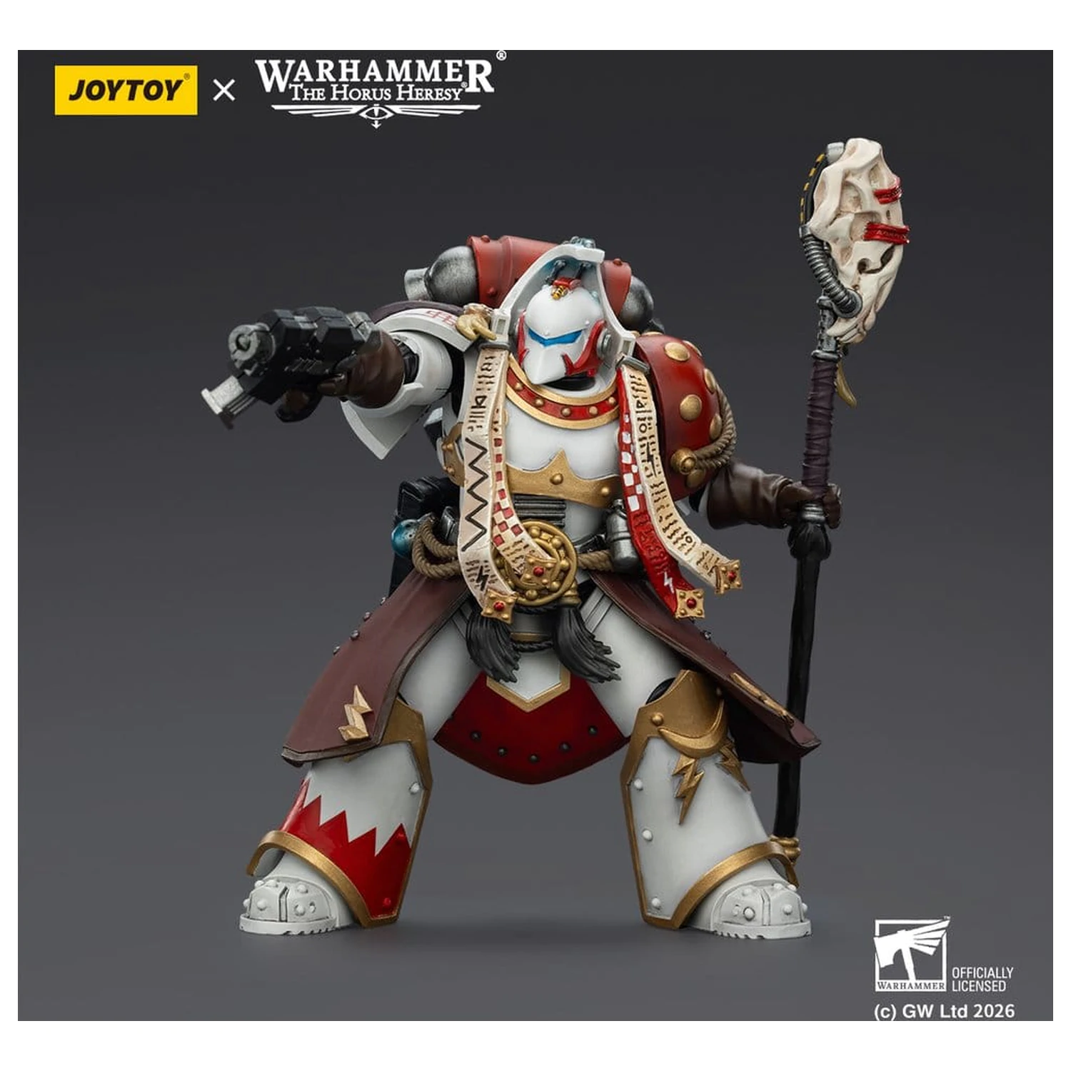 Warhammer 40,000 Figurina de actiune White Scars Stormseer Consul cu Force Staff si Bolt Pistol 12 cm poza produsului