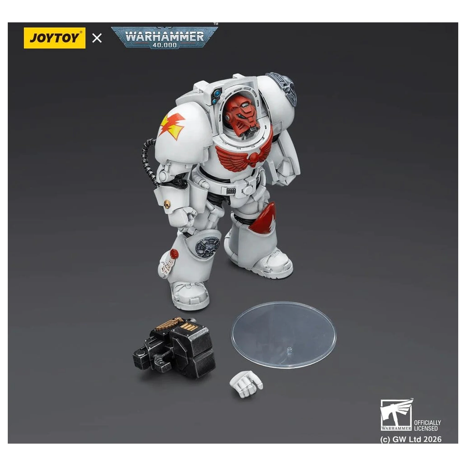 Warhammer 40,000 Figurina de actiune White Scars Terminator 2 cu Power Fist si Storm Bolter 14 cm poza produsului