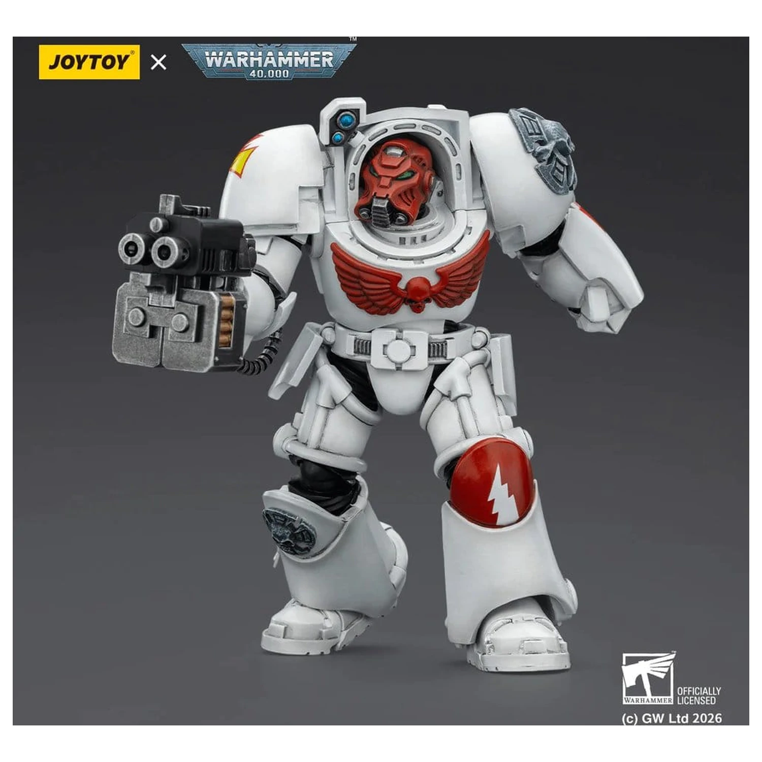 Warhammer 40,000 Figurina de actiune White Scars Terminator 2 cu Power Fist si Storm Bolter 14 cm poza produsului