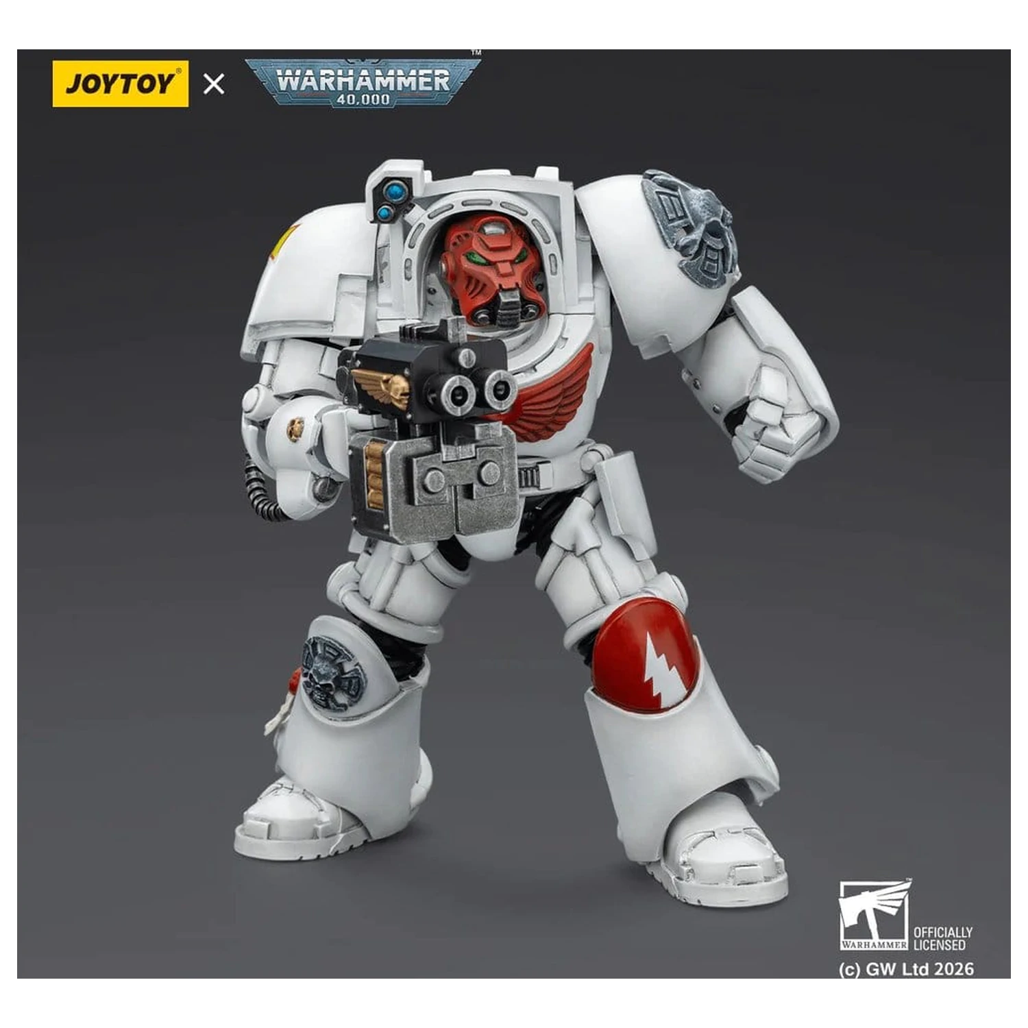 Warhammer 40,000 Figurina de actiune White Scars Terminator 2 cu Power Fist si Storm Bolter 14 cm poza produsului