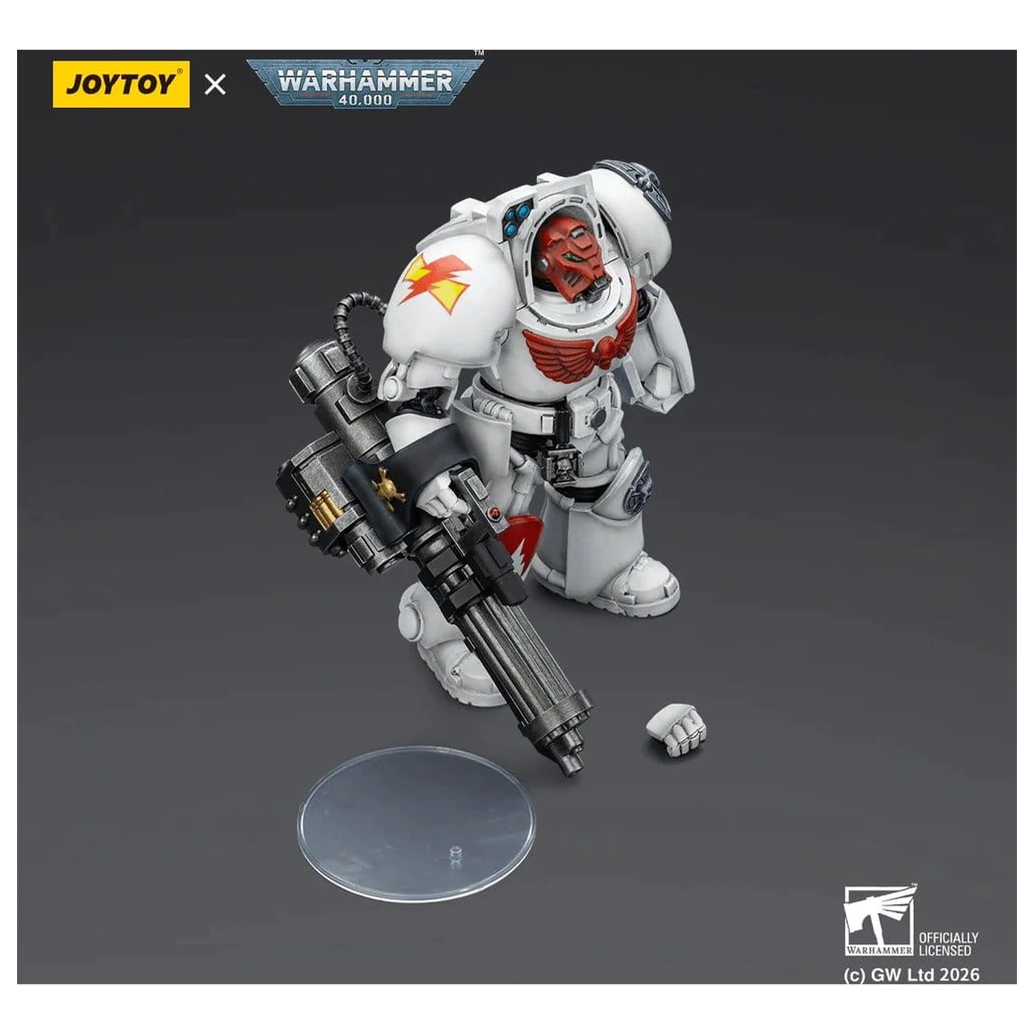 Warhammer 40,000 Figurina de actiune White Scars Terminator 3 cu Power Fist si Assault Cannon 14 cm poza produsului