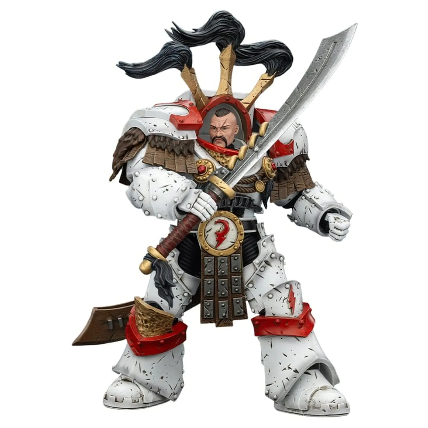 Warhammer 40,000 Figurina de actiune White Scars Legion Praetor in Cataphractii Terminator Armour with Cyber Hawk Chogorian sword and combi-melta 14 cm poza produsului