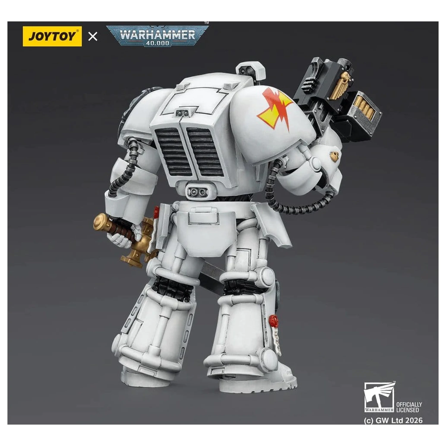 Warhammer 40,000 Action Figure White Scars Terminator 1 cu Power Sword si Storm Bolter 14 cm poza produsului