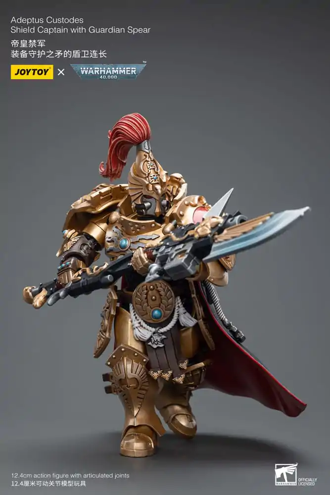 Warhammer 40k Figurină de Acțiune 1/18 Adeptus Custodes Shield Captain cu Suliță Gardian 12 cm poza produsului