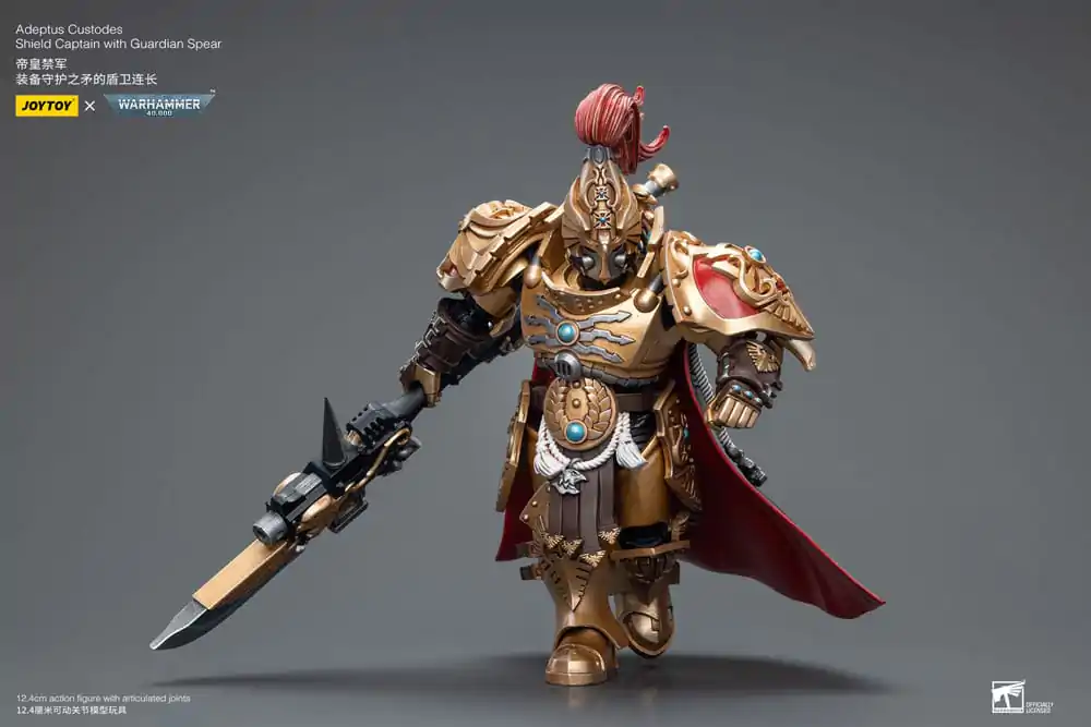 Warhammer 40k Figurină de Acțiune 1/18 Adeptus Custodes Shield Captain cu Suliță Gardian 12 cm poza produsului