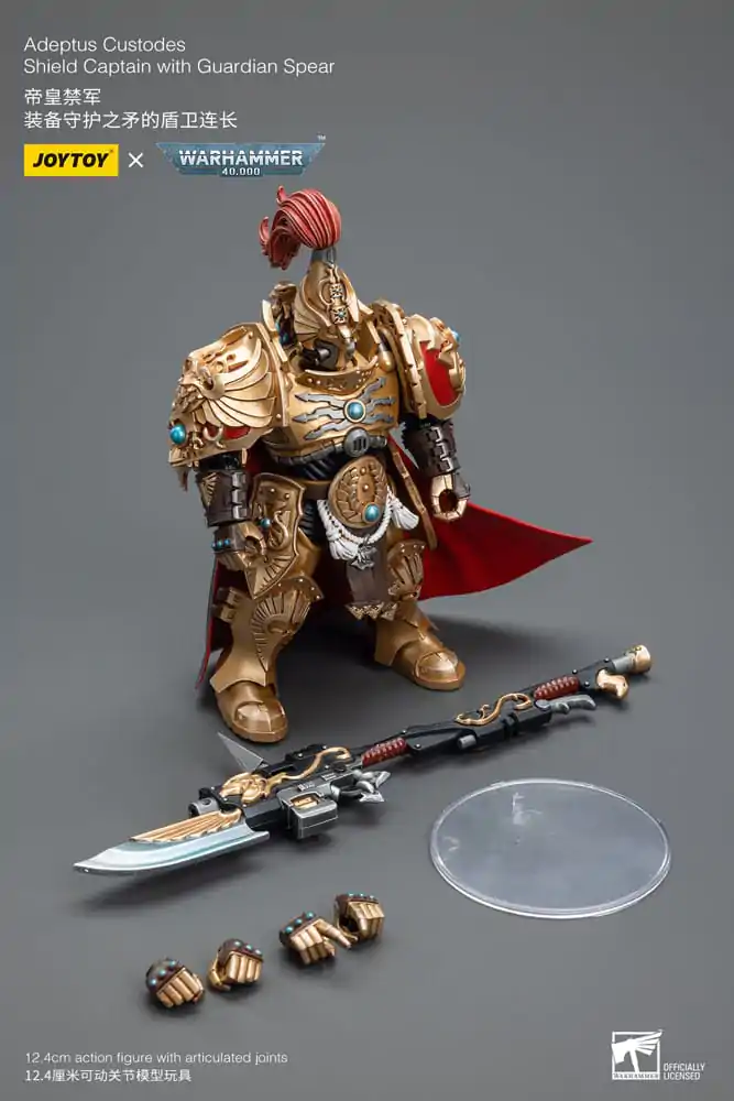 Warhammer 40k Figurină de Acțiune 1/18 Adeptus Custodes Shield Captain cu Suliță Gardian 12 cm poza produsului