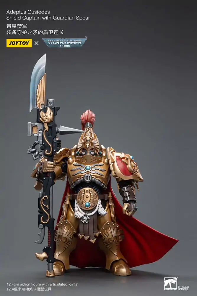 Warhammer 40k Figurină de Acțiune 1/18 Adeptus Custodes Shield Captain cu Suliță Gardian 12 cm poza produsului