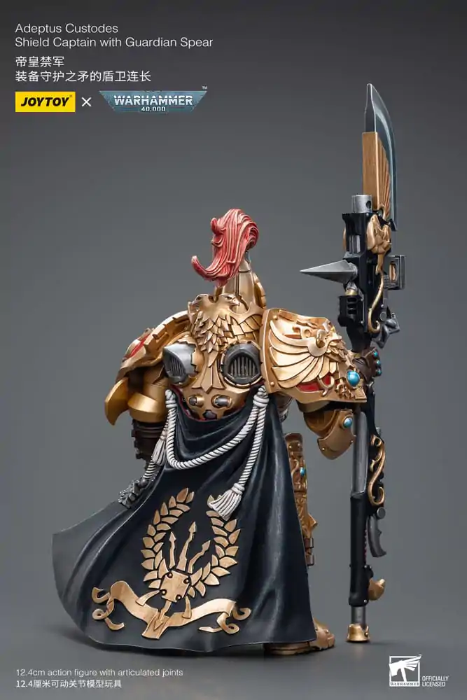 Warhammer 40k Figurină de Acțiune 1/18 Adeptus Custodes Shield Captain cu Suliță Gardian 12 cm poza produsului