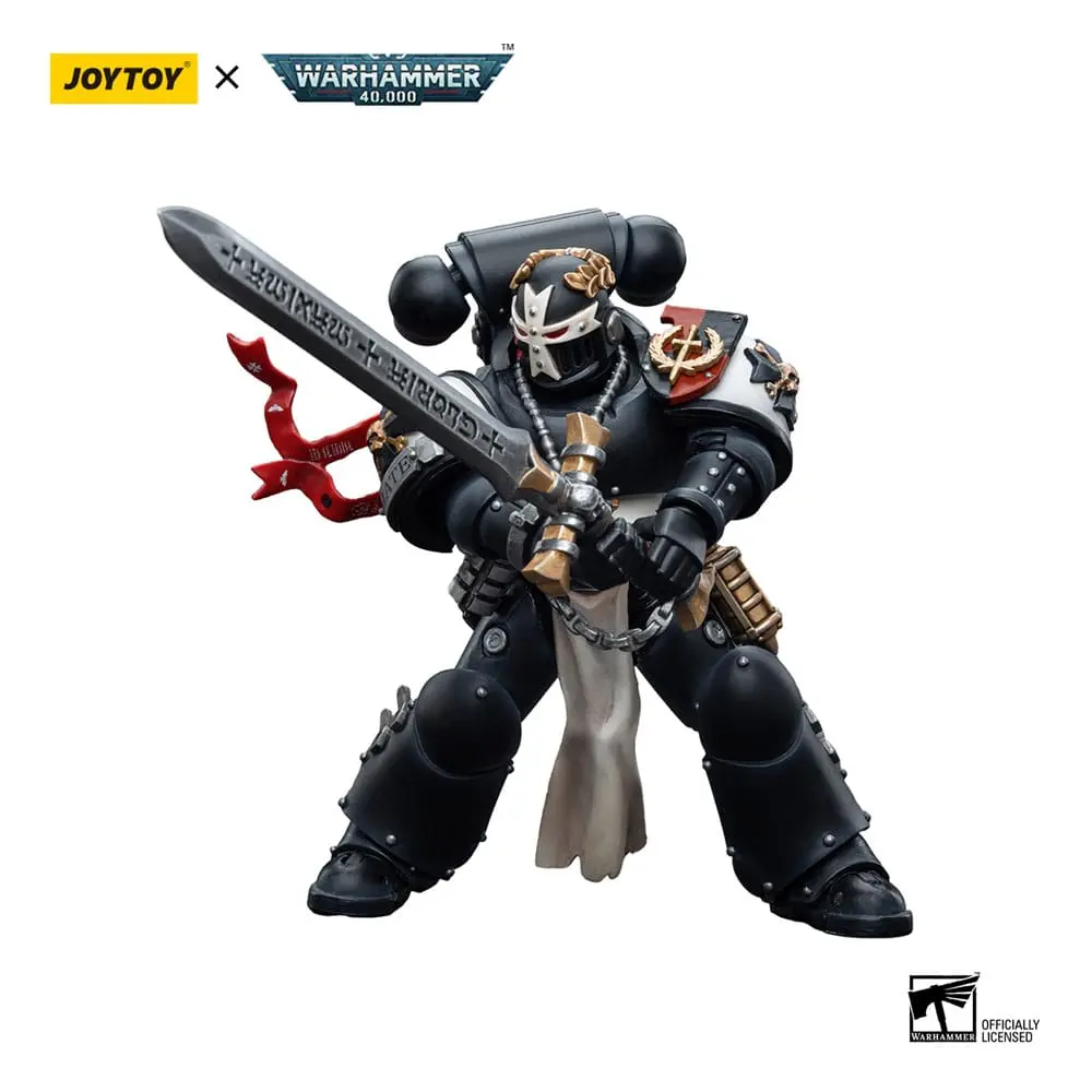 Figurină de acțiune Warhammer 40k 1/18 Black Templars Emperor's Champion Bayard's Revenge 12 cm poza produsului