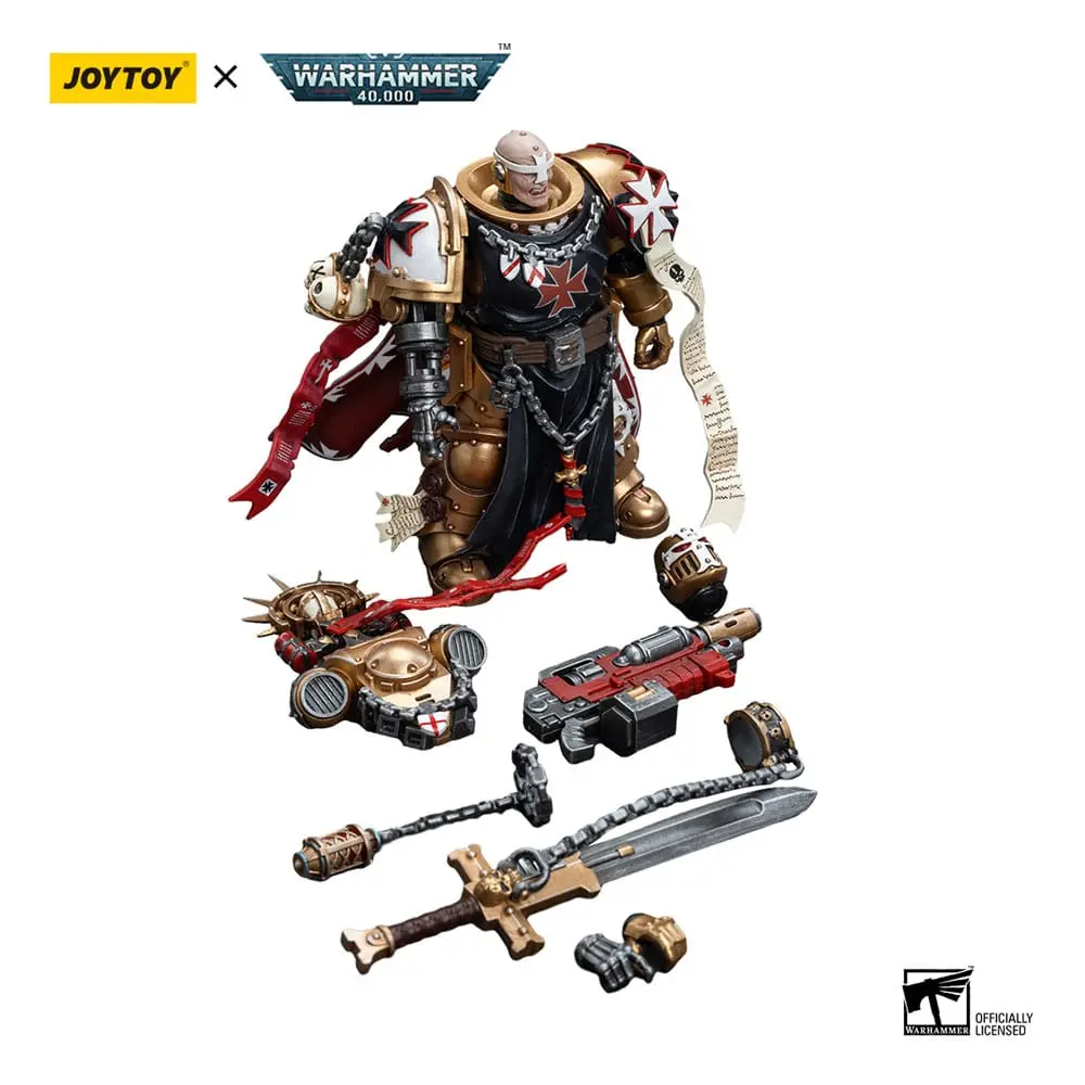 Figurina de actiune Warhammer 40k 1/18 Black Templars High Marshal Helbrecht 12 cm poza produsului