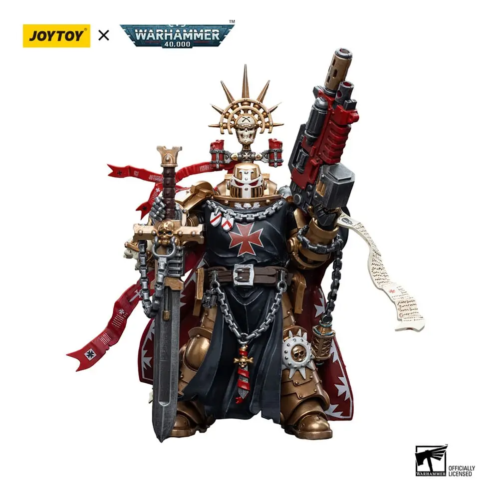 Figurina de actiune Warhammer 40k 1/18 Black Templars High Marshal Helbrecht 12 cm poza produsului