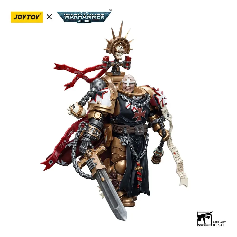 Figurina de actiune Warhammer 40k 1/18 Black Templars High Marshal Helbrecht 12 cm poza produsului