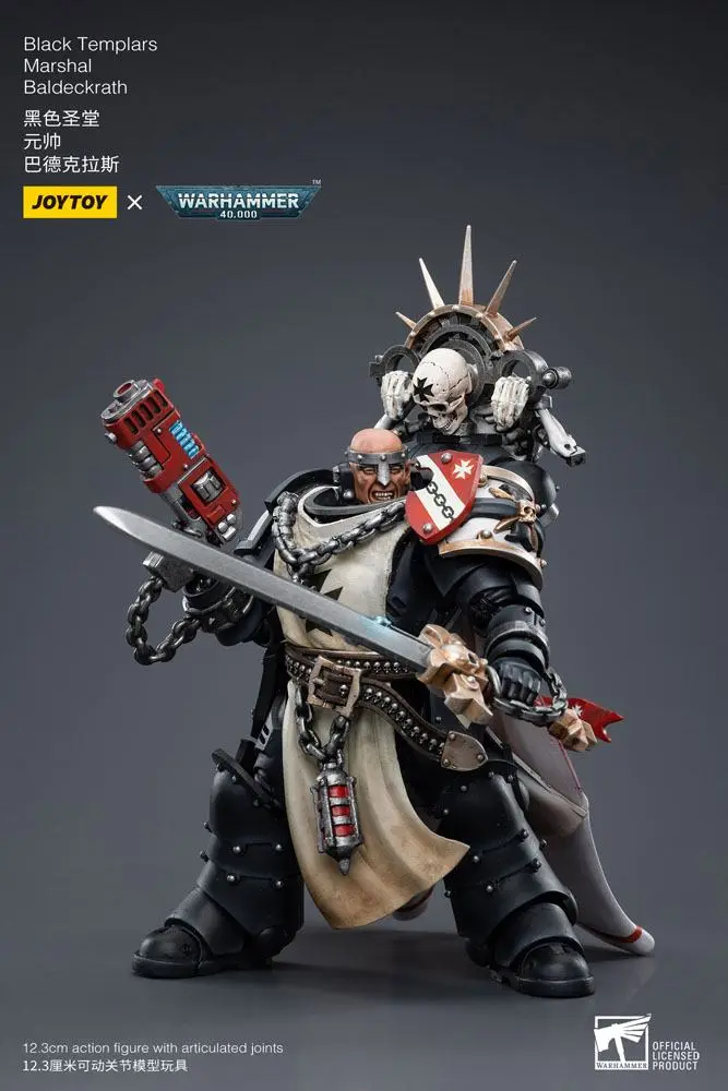 Warhammer 40k Figurina de actiune 1/18 Black Templars Marshal Baldeckrath 12 cm poza produsului