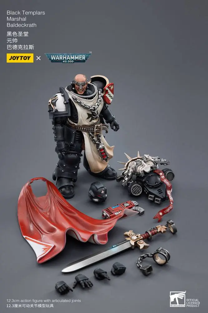 Warhammer 40k Figurina de actiune 1/18 Black Templars Marshal Baldeckrath 12 cm poza produsului