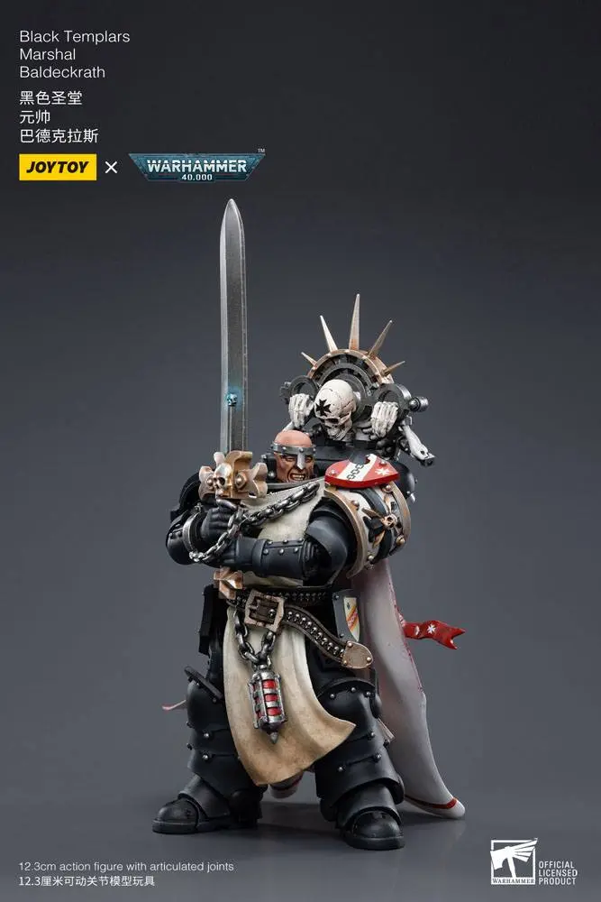 Warhammer 40k Figurina de actiune 1/18 Black Templars Marshal Baldeckrath 12 cm poza produsului