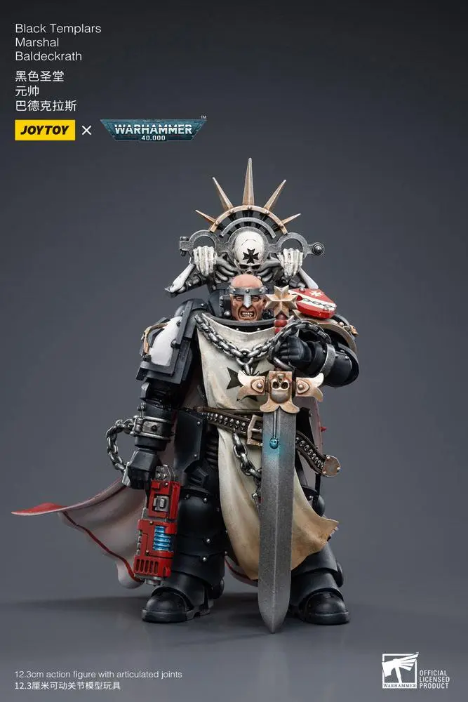 Warhammer 40k Figurina de actiune 1/18 Black Templars Marshal Baldeckrath 12 cm poza produsului