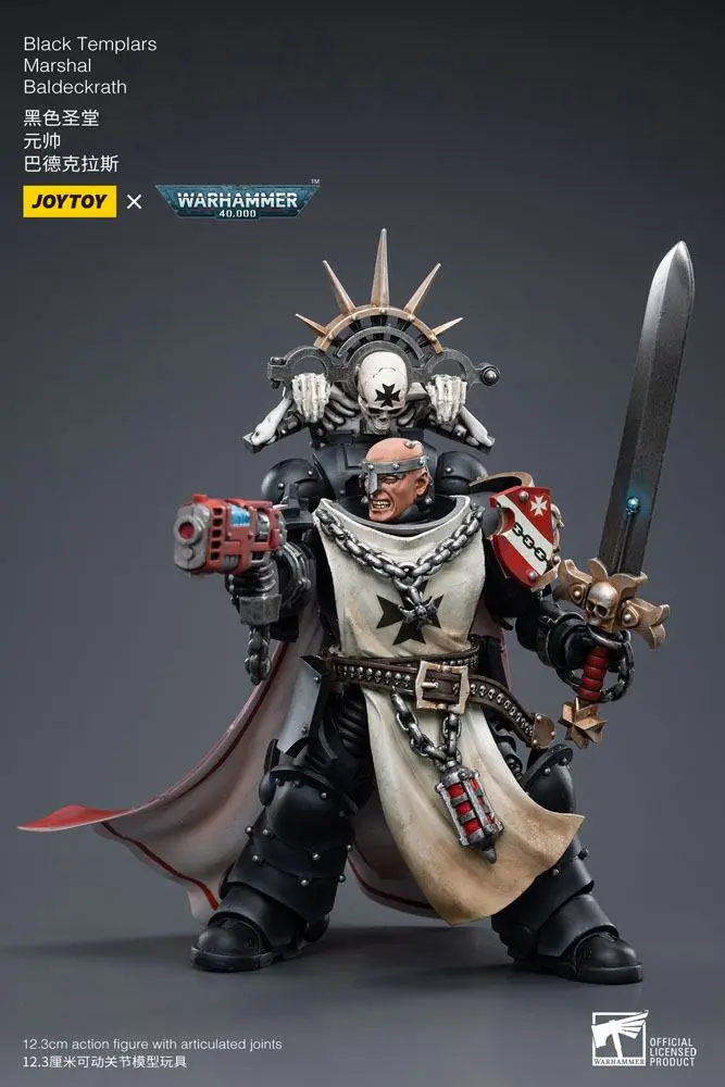 Warhammer 40k Figurina de actiune 1/18 Black Templars Marshal Baldeckrath 12 cm poza produsului