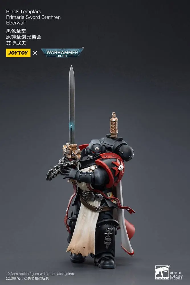 Warhammer 40k Figurina de acțiune 1/18 Black Templars Primaris Sword Brethren Eberwulf 12 cm poza produsului