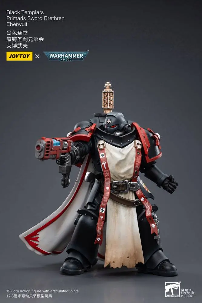 Warhammer 40k Figurina de acțiune 1/18 Black Templars Primaris Sword Brethren Eberwulf 12 cm poza produsului