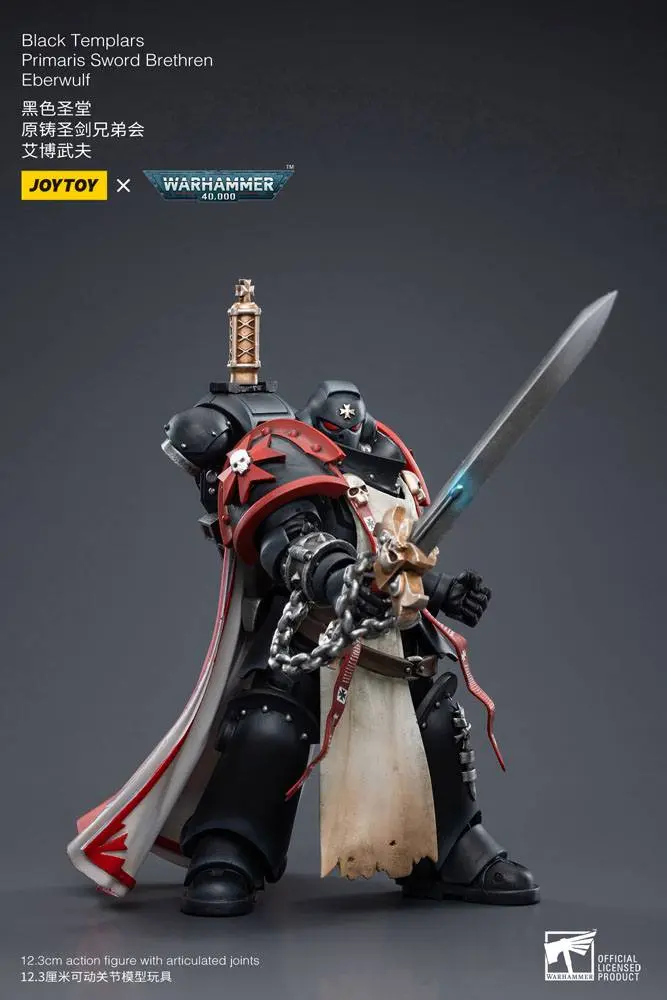 Warhammer 40k Figurina de acțiune 1/18 Black Templars Primaris Sword Brethren Eberwulf 12 cm poza produsului